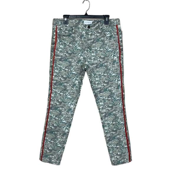 NWT Parker Smith “Ava” Tropical Camo Skinny Jeans with Side Stripe (C1) - Picture 1 of 15